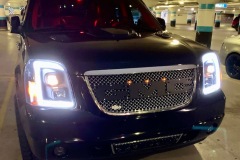 Custom yukon grille amber gmc 2007 2014